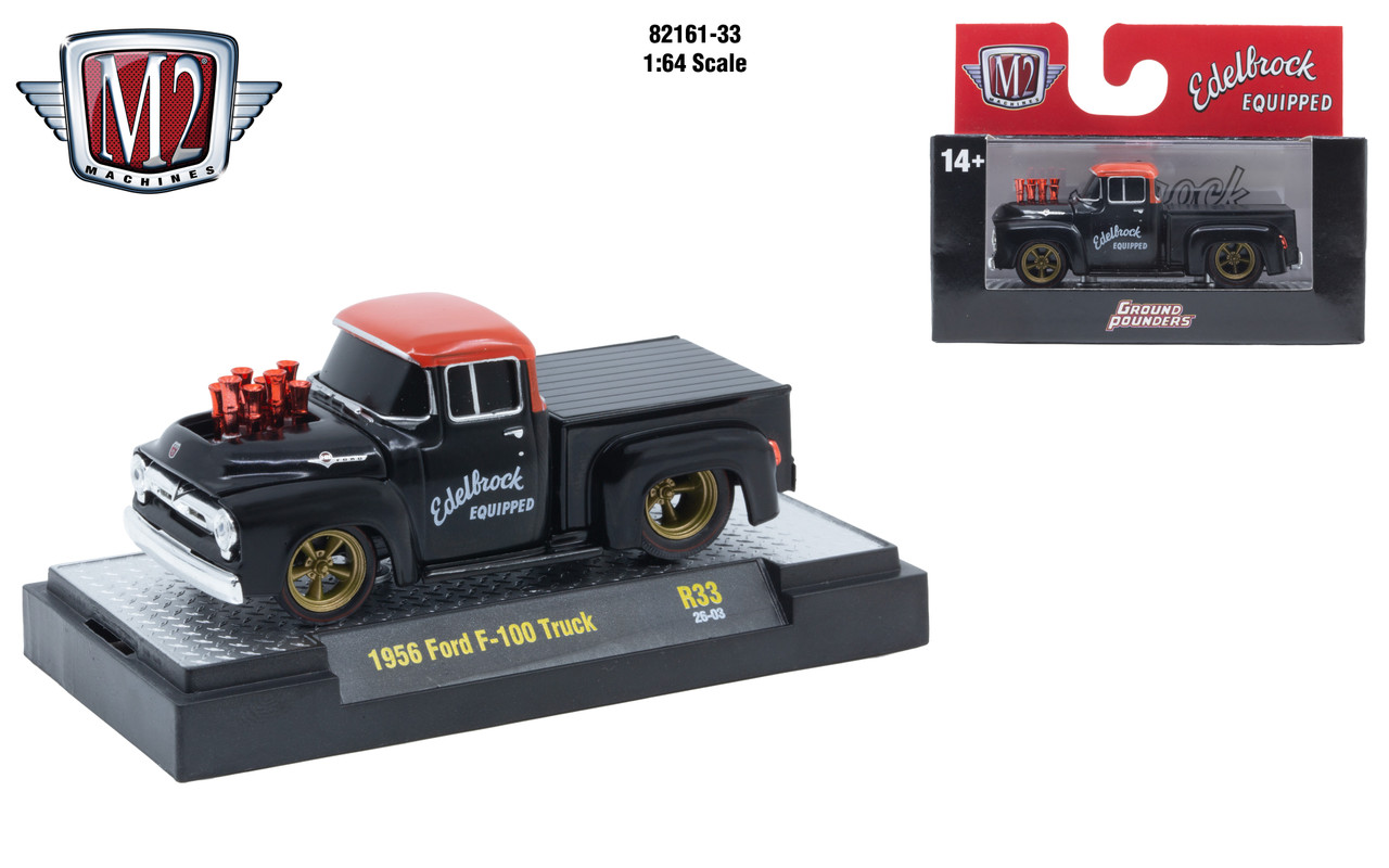 M2 Machines Ground Pounder R33 1956 Ford F100 Truck